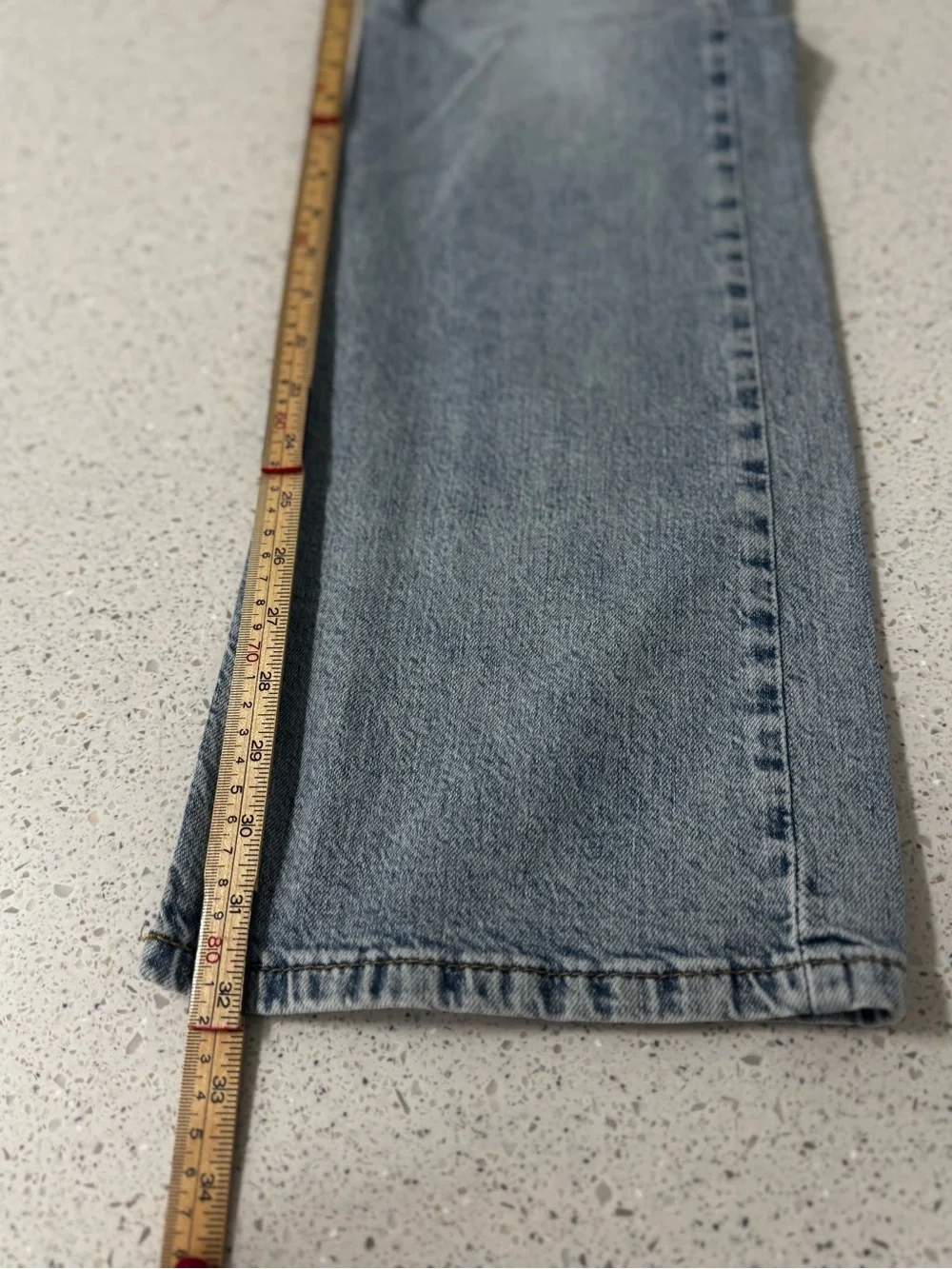 Levis 527 Jeans Mens 33x32 Blue Slim Bootcut Light Denim Western Cowboy Fade